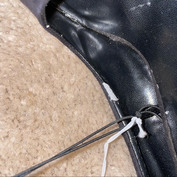 Charming Charlie's Pump Black Pumps With Gold Accents-Size 8 Suede - Picture 10 of 10